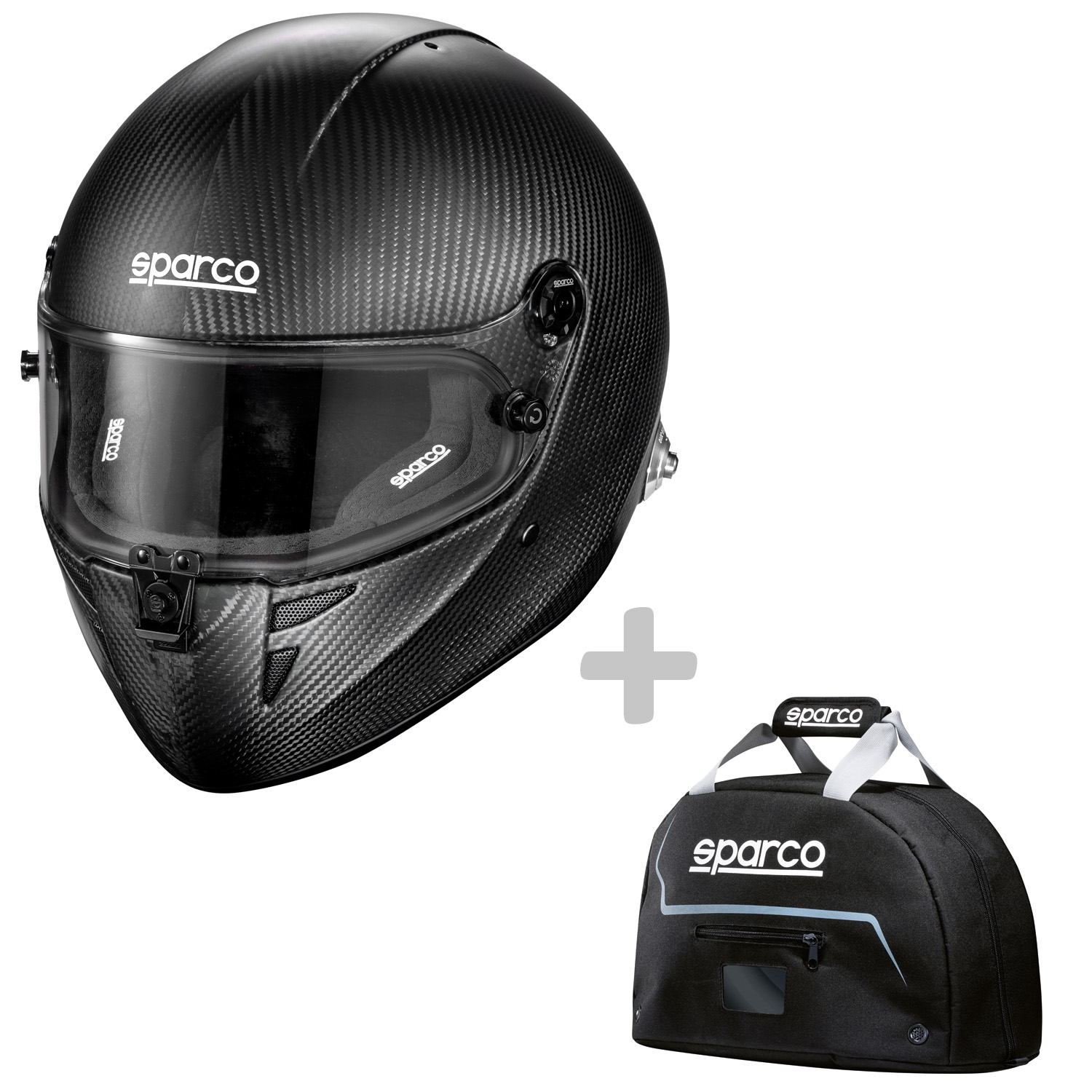 Sparco Helm Stealth RF Carbon inkl. gratis Helmtasche