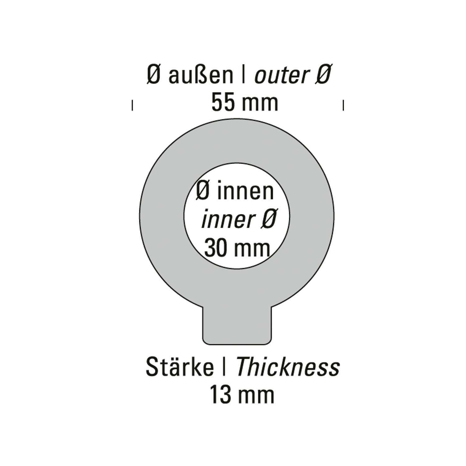 Silikon Auspuffgummi verstärkt 