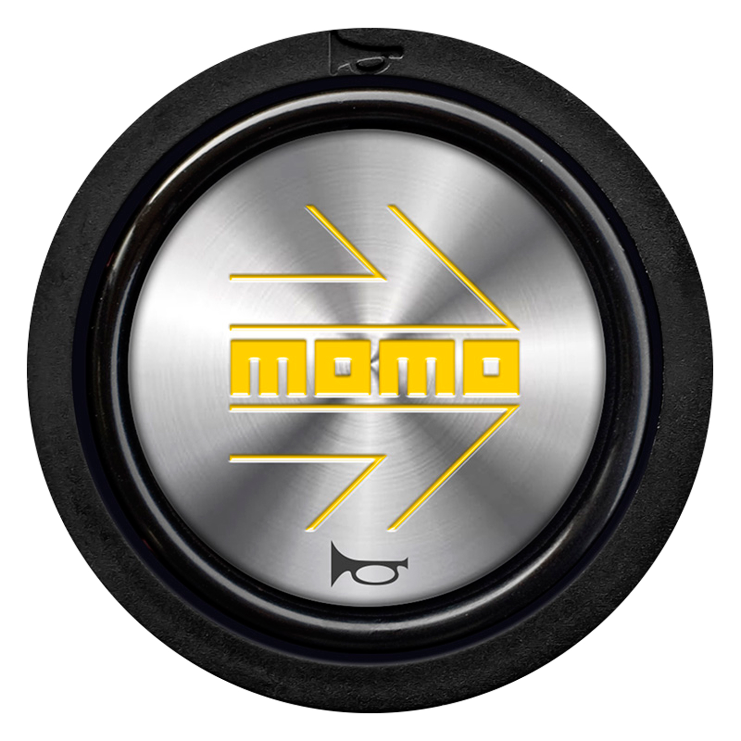 MOMO Hupenknopf mit Porsche Emblem
