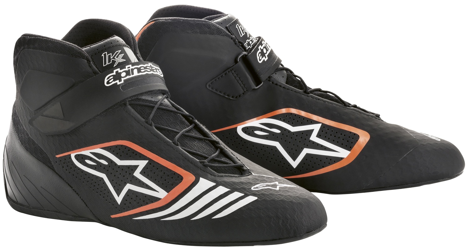 Alpinestars Kartschuh Tech 1KX, schwarz/orange